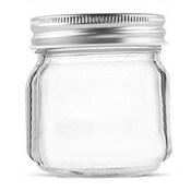 Wholesale - 8oz MASON GLASS JAR WITH LID C/P 72, UPC: 068296510719